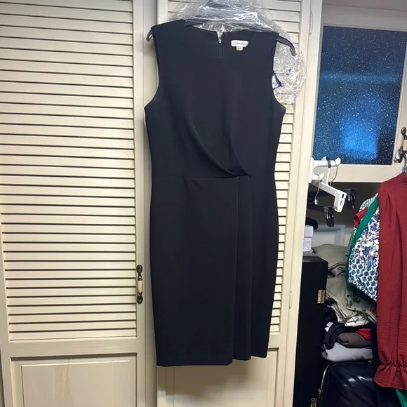Calvin Klein | Dresses | Calvin Klein Black Sleeveless Sheath Midi Dress |  Poshmark